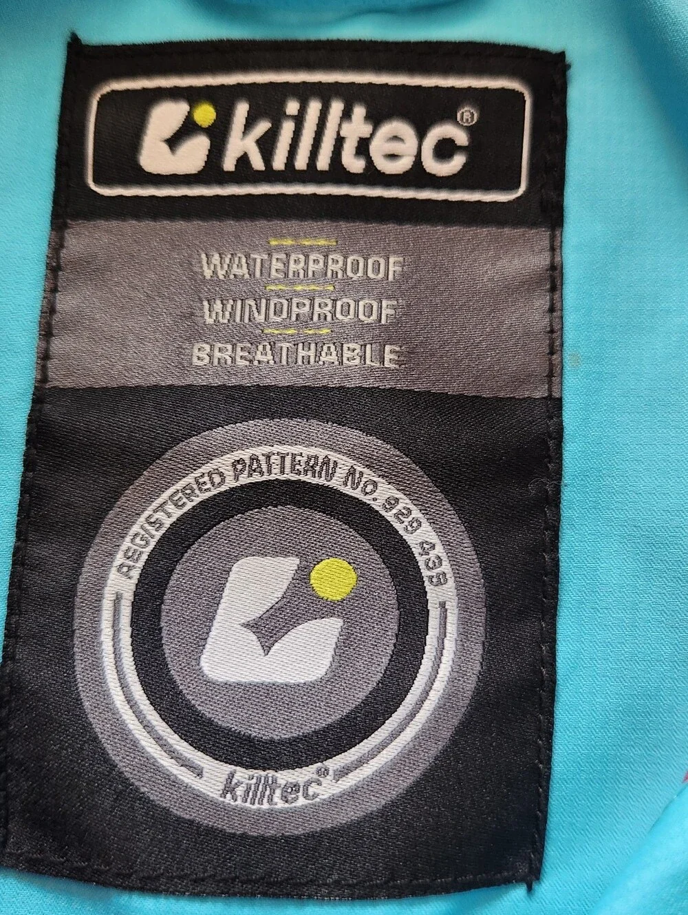 KILLTEC Girls Jacket 14 Blue Waterproof Windproof Outdoor Mesh Lined Hiking